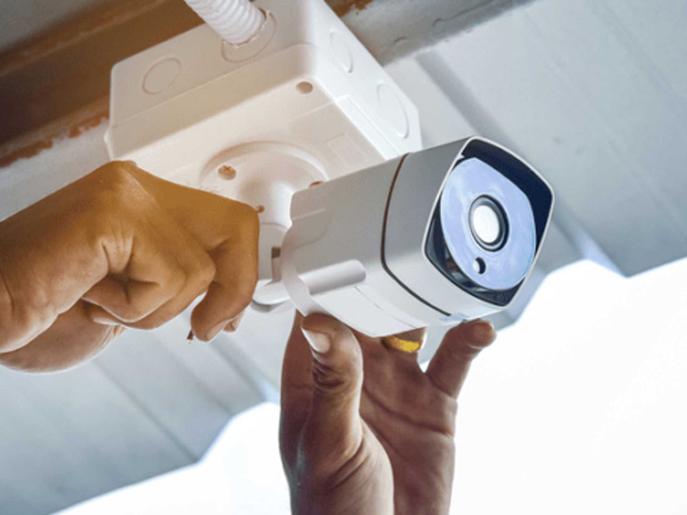 CCTV camera installation for property security